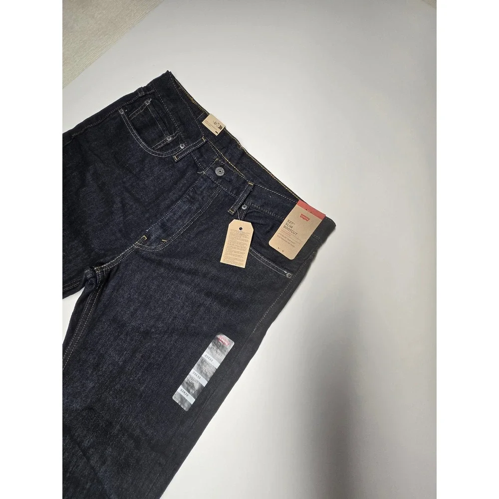Levi's Jeans Men 33x32 Dark Wash Slim Bootcut 527 Denim 05527-0498 Indigo Pants